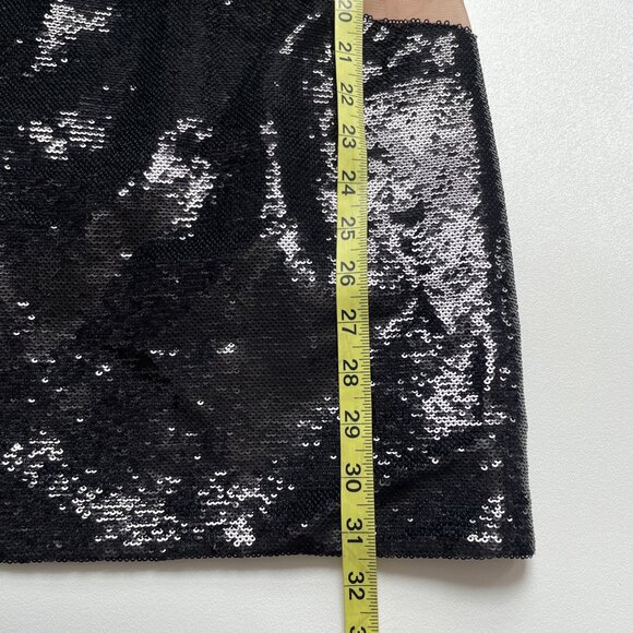 Bronx And Banco Elise Sequin Mini Dress Mesh Cutout Black Size AU 8 US 4 NEW NWT - Picture 10 of 13